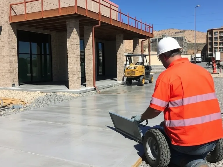 Home 4 fresh poured slab